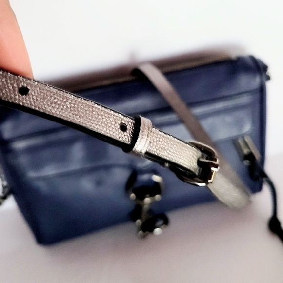 Rebecca Minkoff M.A.C. Crossbody Blue Gunmetal - Picture 7 of 11